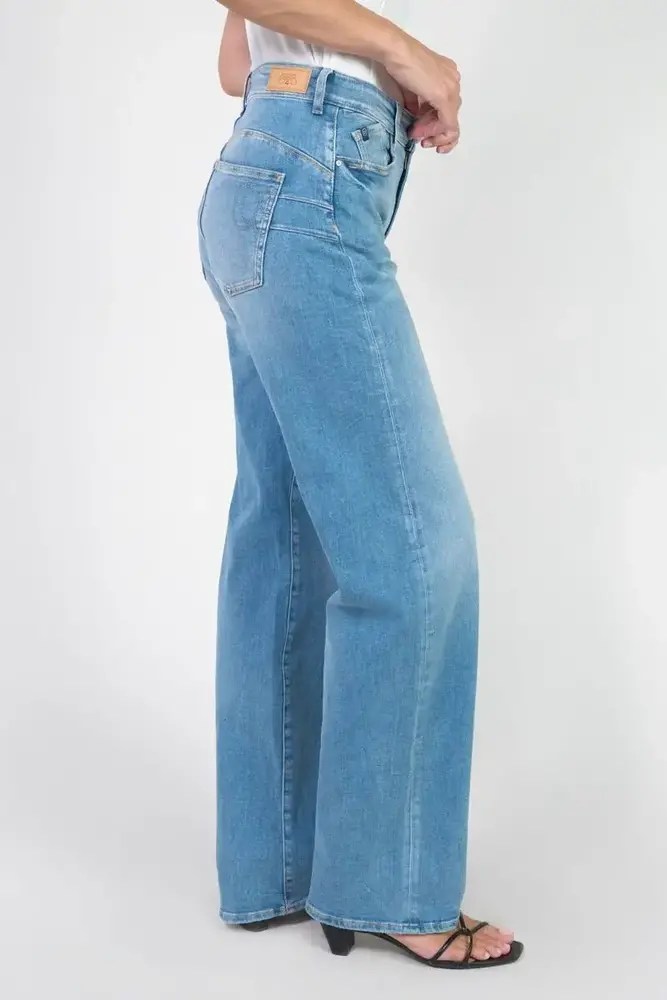 Le Temps des Cerises Jeans pulp regular Alba high waist blue N°4