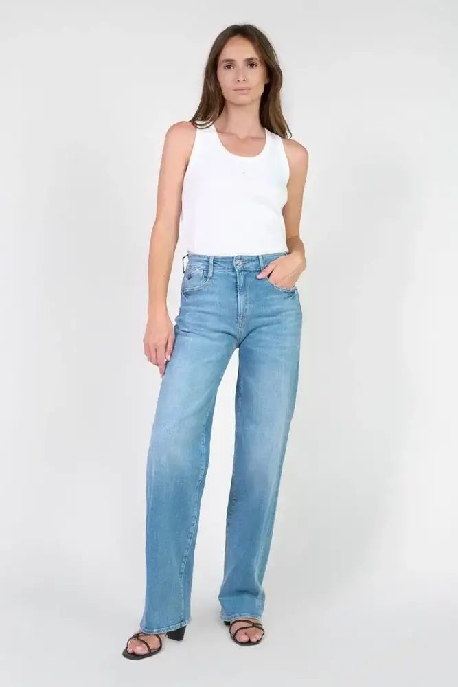 Le Temps des Cerises Jeans pulp regular Alba high waist blue N°4