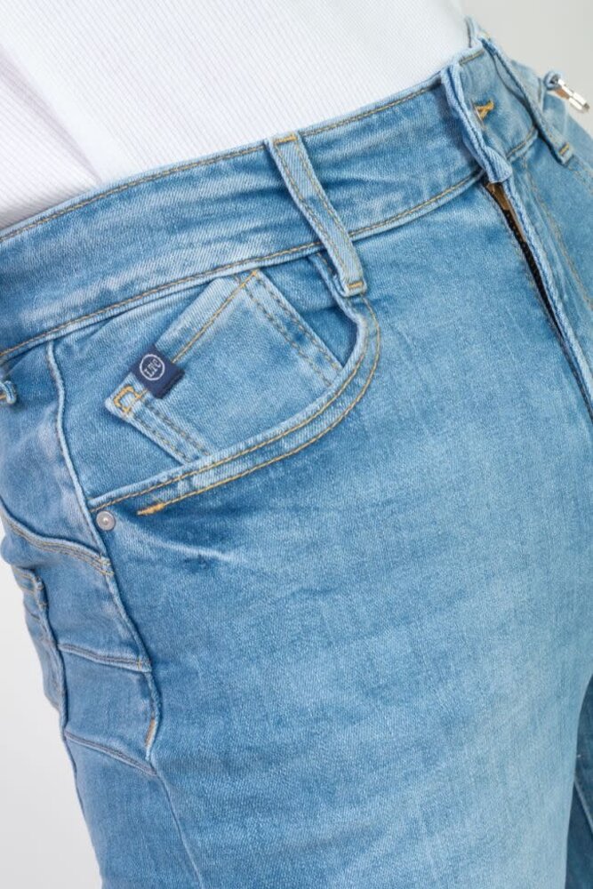 Le Temps des Cerises Jeans pulp regular Alba high waist blue N°4