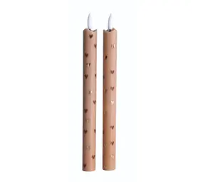 Aifcandles LED Kaars - Sand Hearts (set van 2) Aifcandles LED Kaars - Sand Hearts (set van 2)