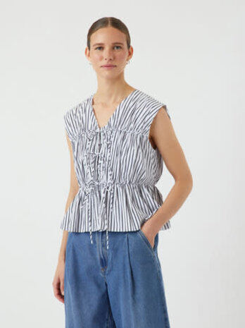 Y.A.S Ebba SL Top - Black White