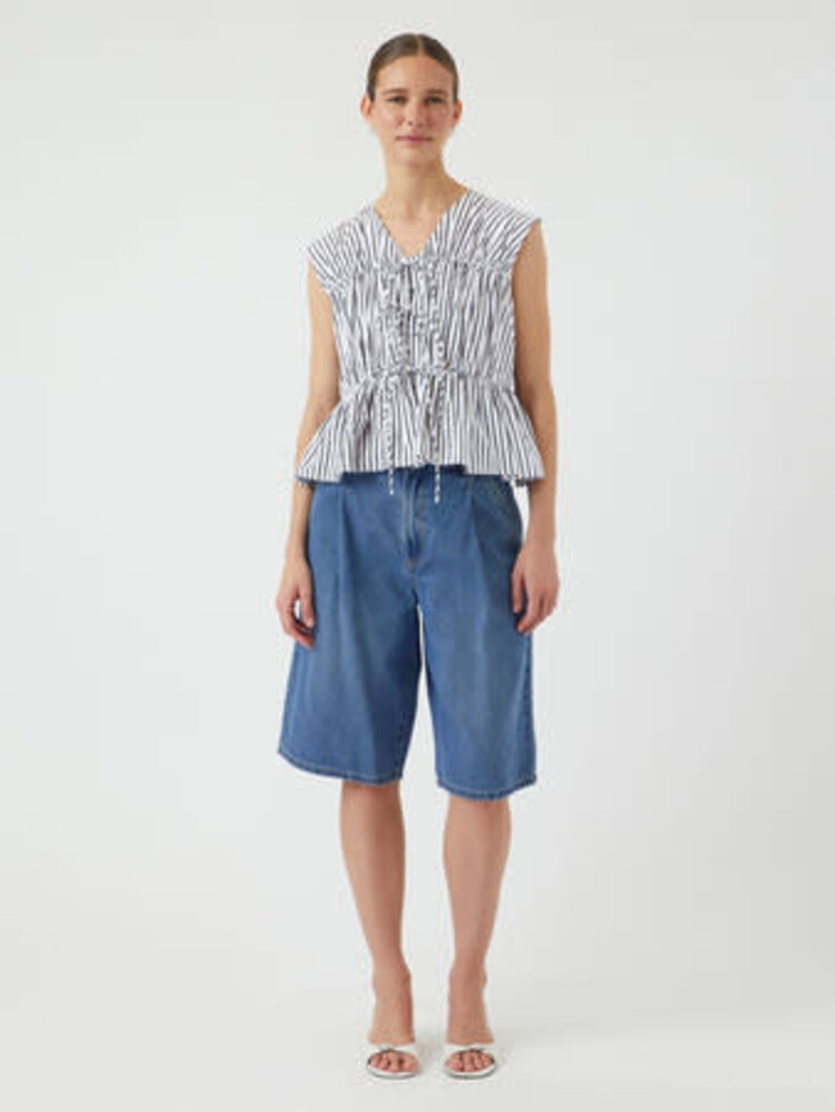 Y.A.S Ebba SL Top - Black White