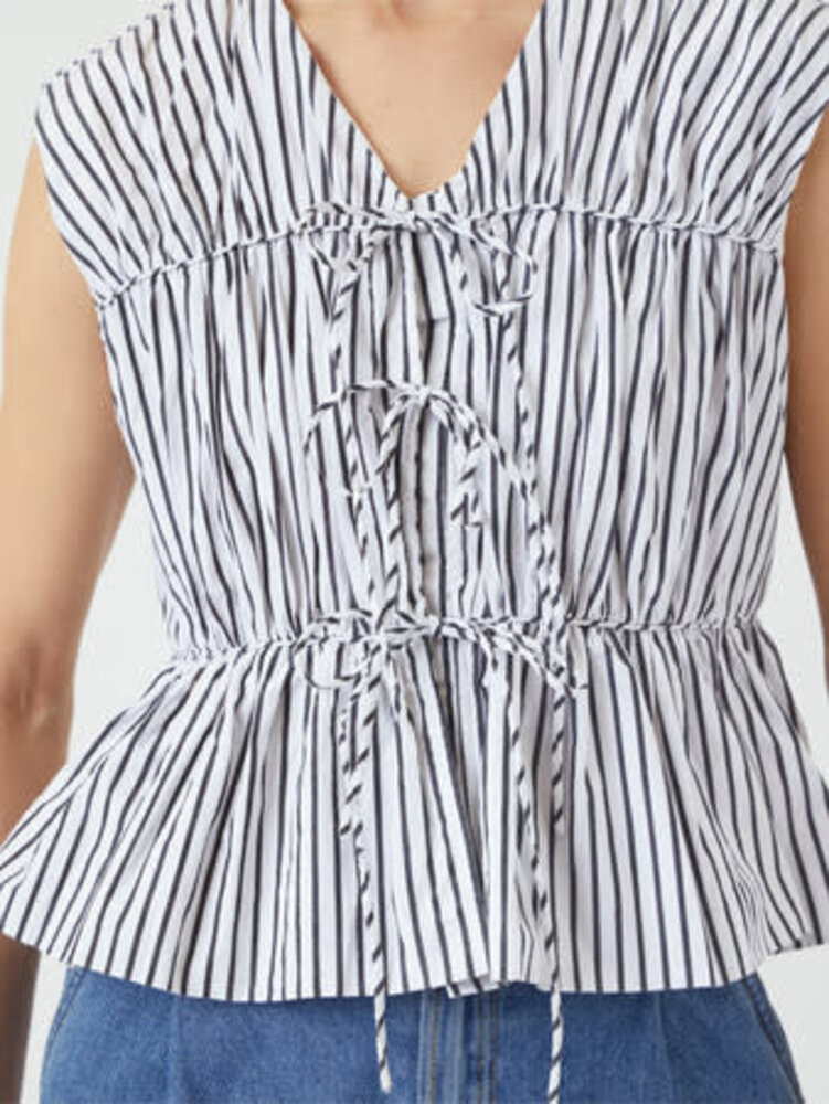 Y.A.S Ebba SL Top - Black White