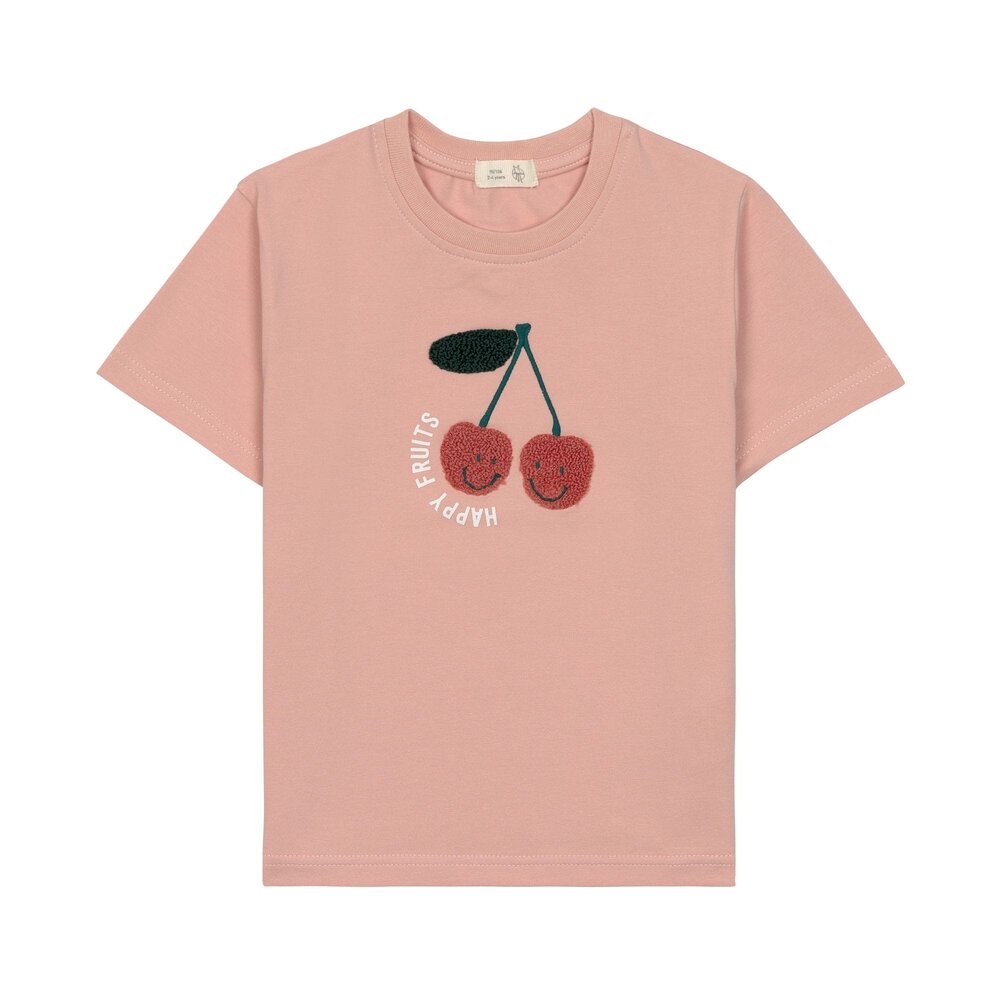 Lässig T-Shirt Jersey GOTS Cherry - Peach