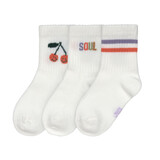 Lässig Tennis Socks 3 pcs GOTS - Cherry Lässig Tennis Socks 3 pcs GOTS - Cherry