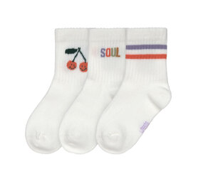 Lässig Tennis Socks 3 pcs GOTS - Cherry Lässig Tennis Socks 3 pcs GOTS - Cherry