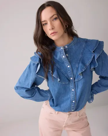 Summum Woman Denim shirt light cotton twill  Summum Woman Denim shirt light cotton twill