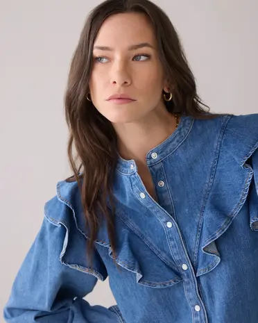 Summum Woman Denim shirt light cotton twill  Summum Woman Denim shirt light cotton twill