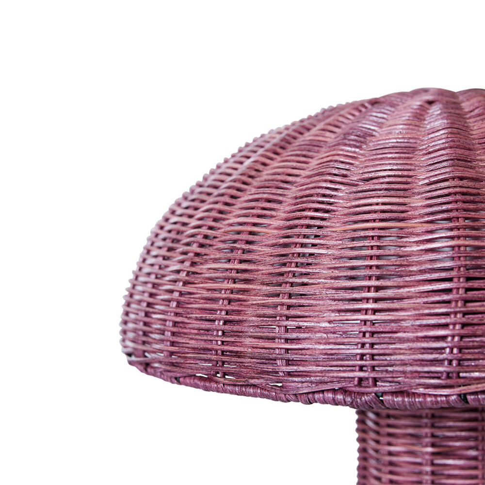 HK Living Rattan table lamp - Burgundy HK Living Rattan table lamp - Burgundy