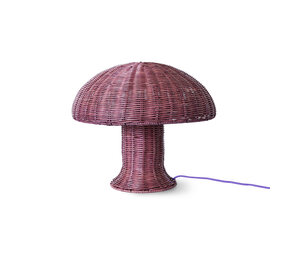 HK Living Rattan table lamp - Burgundy HK Living Rattan table lamp - Burgundy