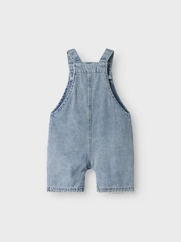 Lil' Atelier Funda Short Overall - Medium Blue Denim Lil' Atelier Funda Short Overall - Medium Blue Denim