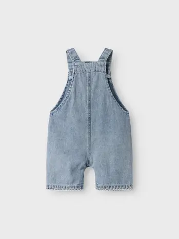 Lil' Atelier Funda Short Overall - Medium Blue Denim Lil' Atelier Funda Short Overall - Medium Blue Denim