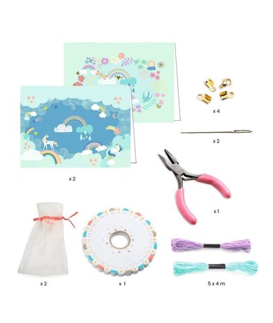 Djeco Duo Jewels - You & Me Rainbow Kumihimo Djeco Duo Jewels - You & Me Rainbow Kumihimo