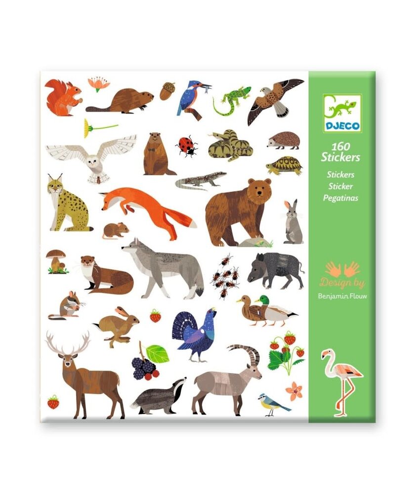 Djeco 160 Stickers Fauna Djeco 160 Stickers Fauna