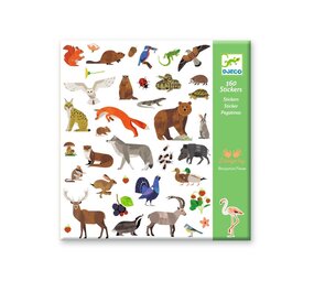 Djeco 160 Stickers Fauna