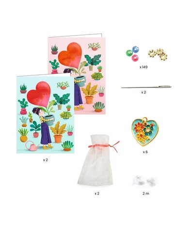 Djeco Duo Jewels - You&Me Heart Threading Djeco Duo Jewels - You&Me Heart Threading