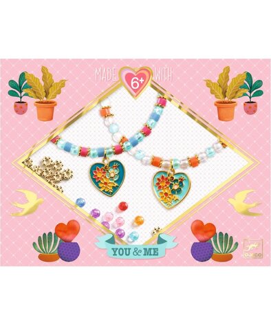 Djeco Duo Jewels - You&Me Heart Threading Djeco Duo Jewels - You&Me Heart Threading