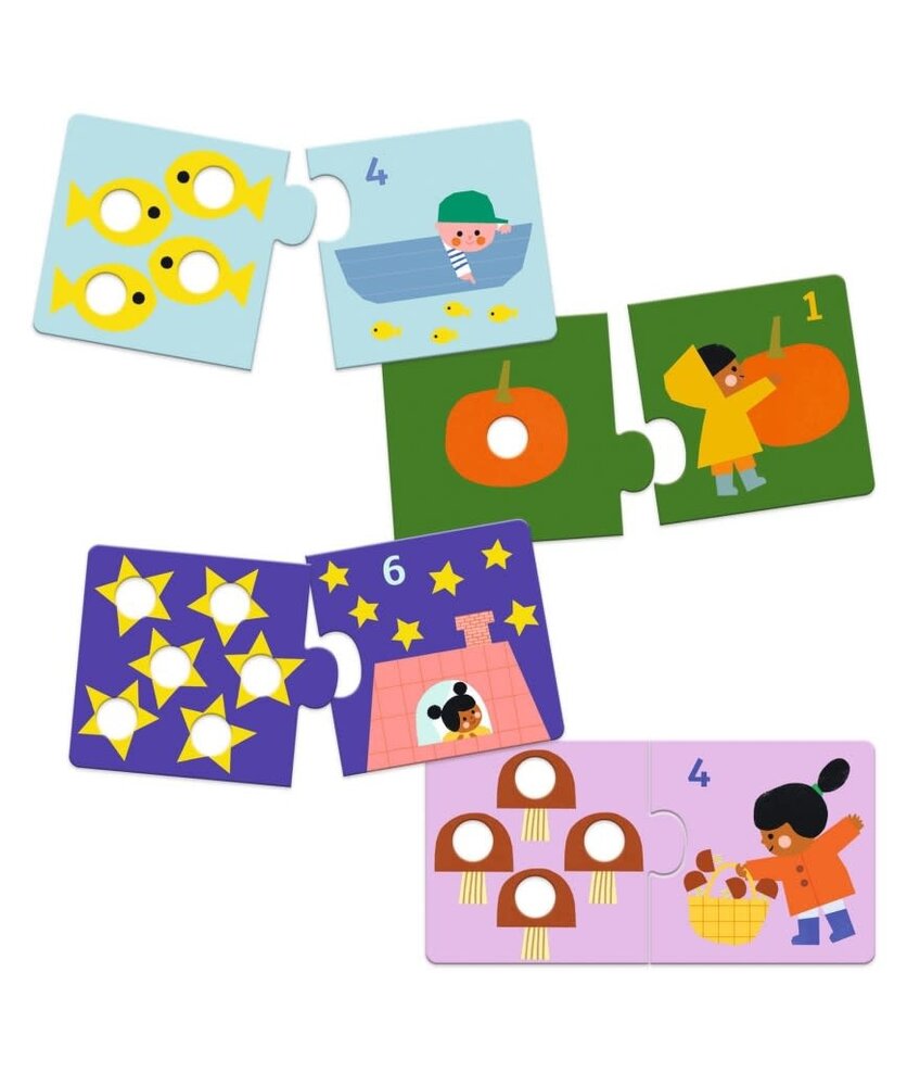 Djeco Puzzel Duo - Eerste Cijfers Djeco Puzzel Duo - Eerste Cijfers