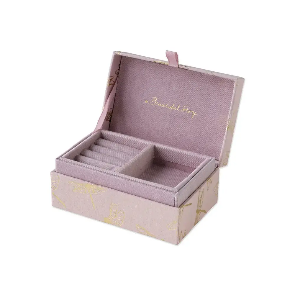 A Beautiful Story Small jewelry box with ring inlay, Dragonfly A Beautiful Story Small jewelry box with ring inlay, Dragonfly