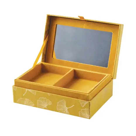 A Beautiful Story Large jewelry box with mirror, Ginkgo A Beautiful Story Large jewelry box with mirror, Ginkgo
