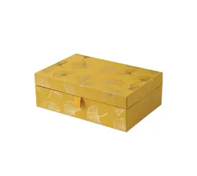 A Beautiful Story Large jewelry box with mirror, Ginkgo A Beautiful Story Large jewelry box with mirror, Ginkgo