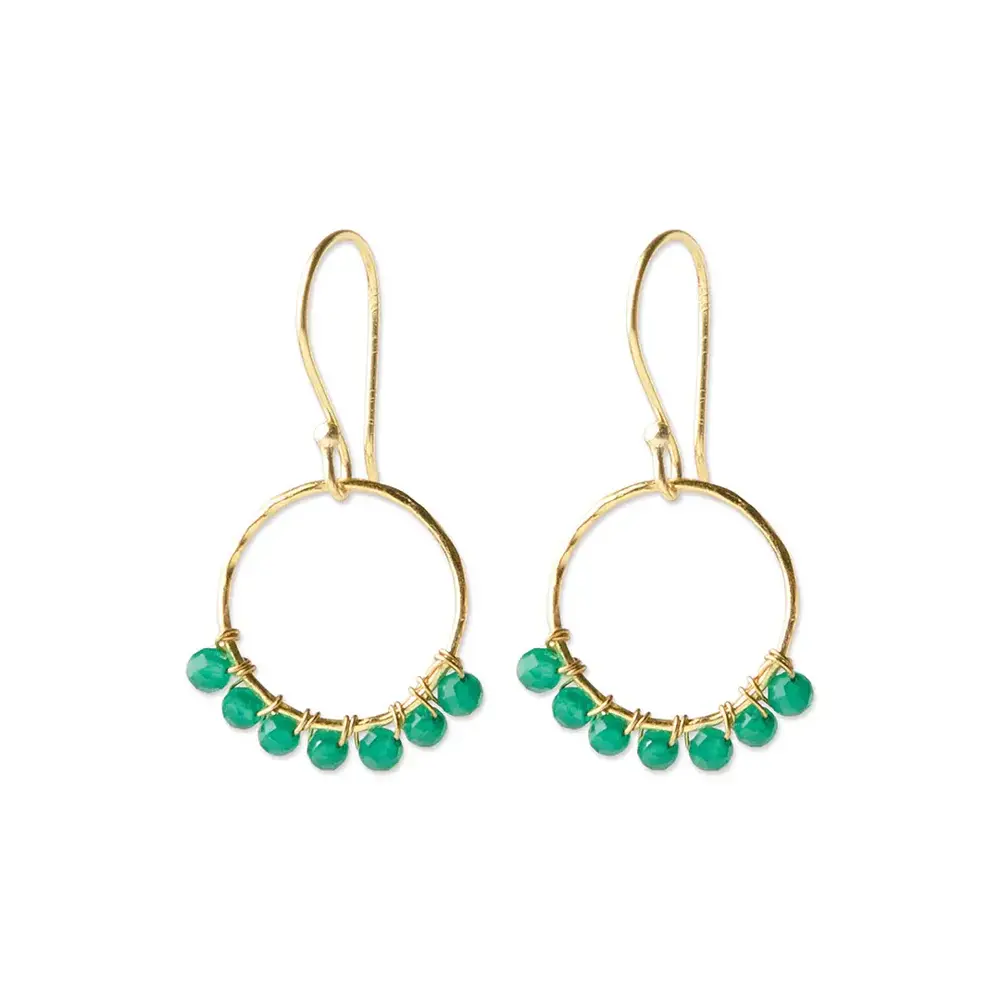 A Beautiful Story Compassion Aventurine Earrings GP A Beautiful Story Compassion Aventurine Earrings GP