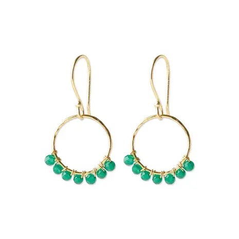 A Beautiful Story Compassion Aventurine Earrings GP A Beautiful Story Compassion Aventurine Earrings GP