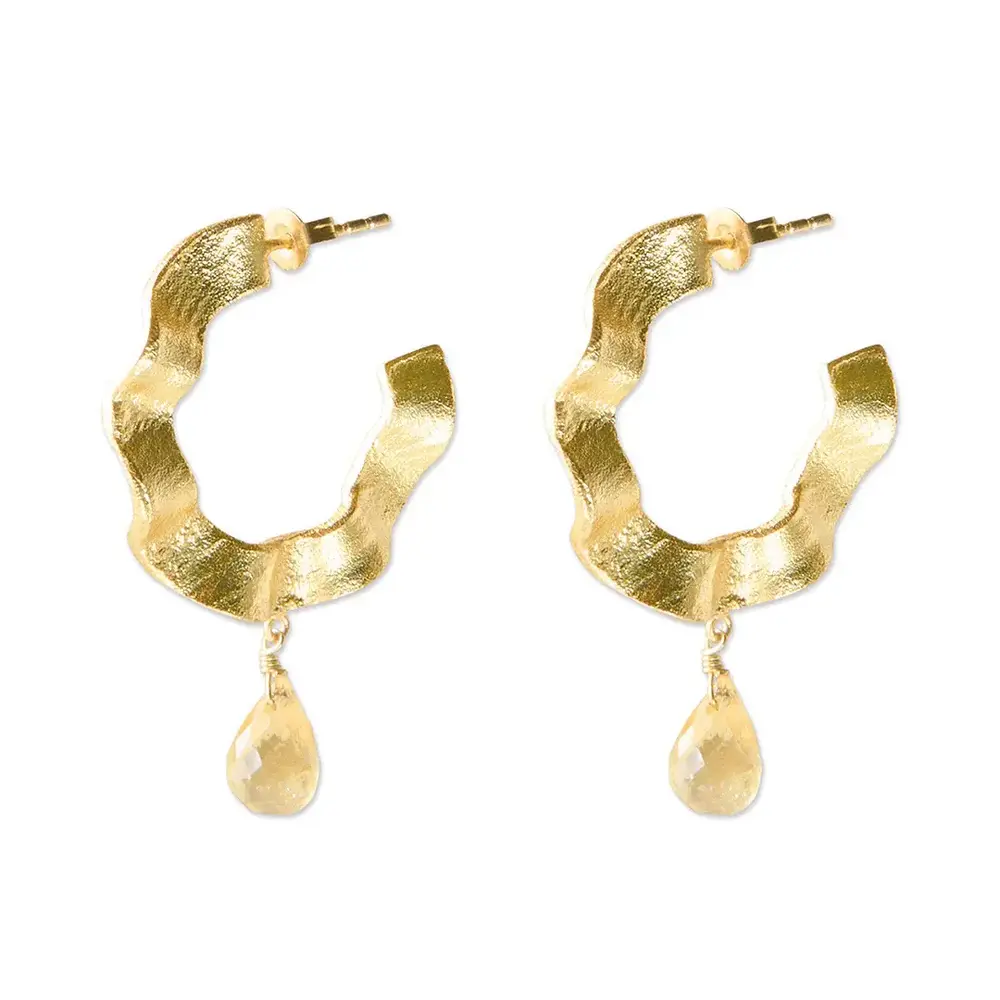 A Beautiful Story Ambitious Citrine Earrings GP A Beautiful Story Ambitious Citrine Earrings GP