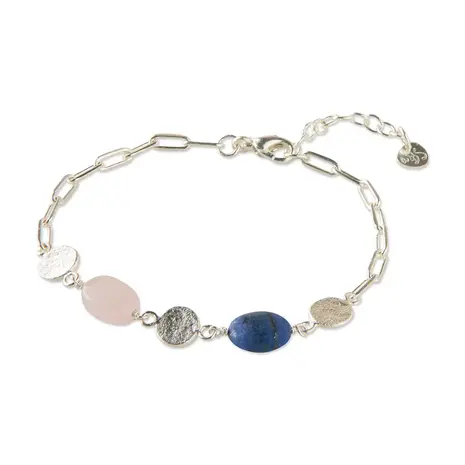 A Beautiful Story Aesthetic Lapis Lazuli Rose Quartz Bracelet SP