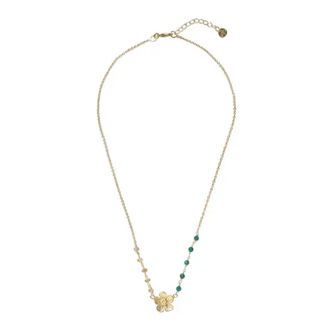 A Beautiful Story Truthful Aventurine Citrine Necklace GP