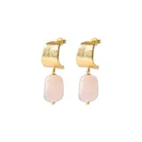 A Beautiful Story Honest Rose Quartz Earrings GP A Beautiful Story Honest Rose Quartz Earrings GP
