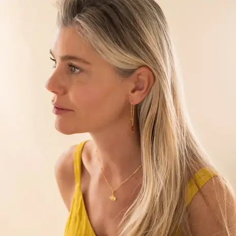 A Beautiful Story Felicity Citrine Carnelian Earrings GP