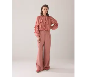 Summum Woman Wideleg pant sway tencel - SephiaBlush