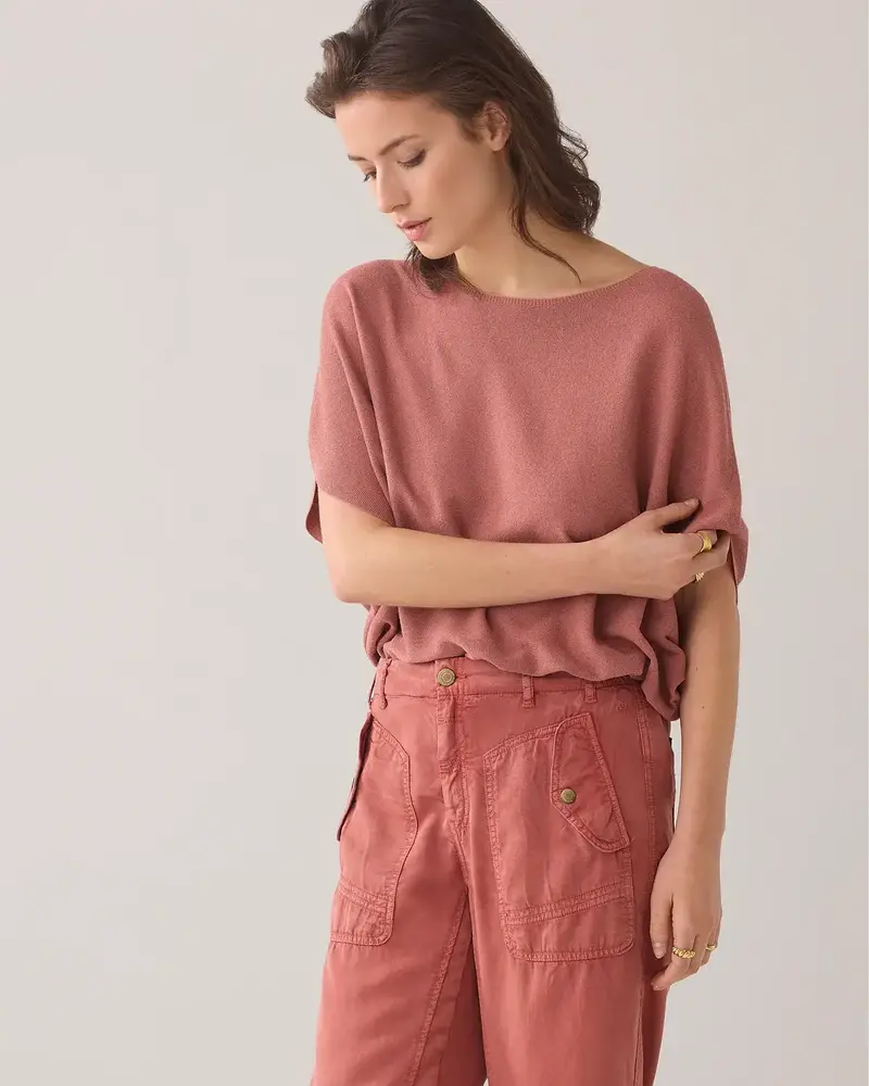 Summum Woman Tapered pant breezy tencel - SephiaBlush Summum Woman Tapered pant breezy tencel - SephiaBlush