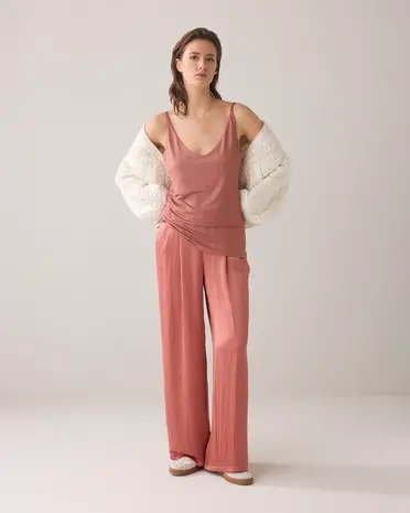 Summum Woman Reversible Singlet Metallic Coated Jersey - SephiaBlush Summum Woman Reversible Singlet Metallic Coated Jersey - SephiaBlush