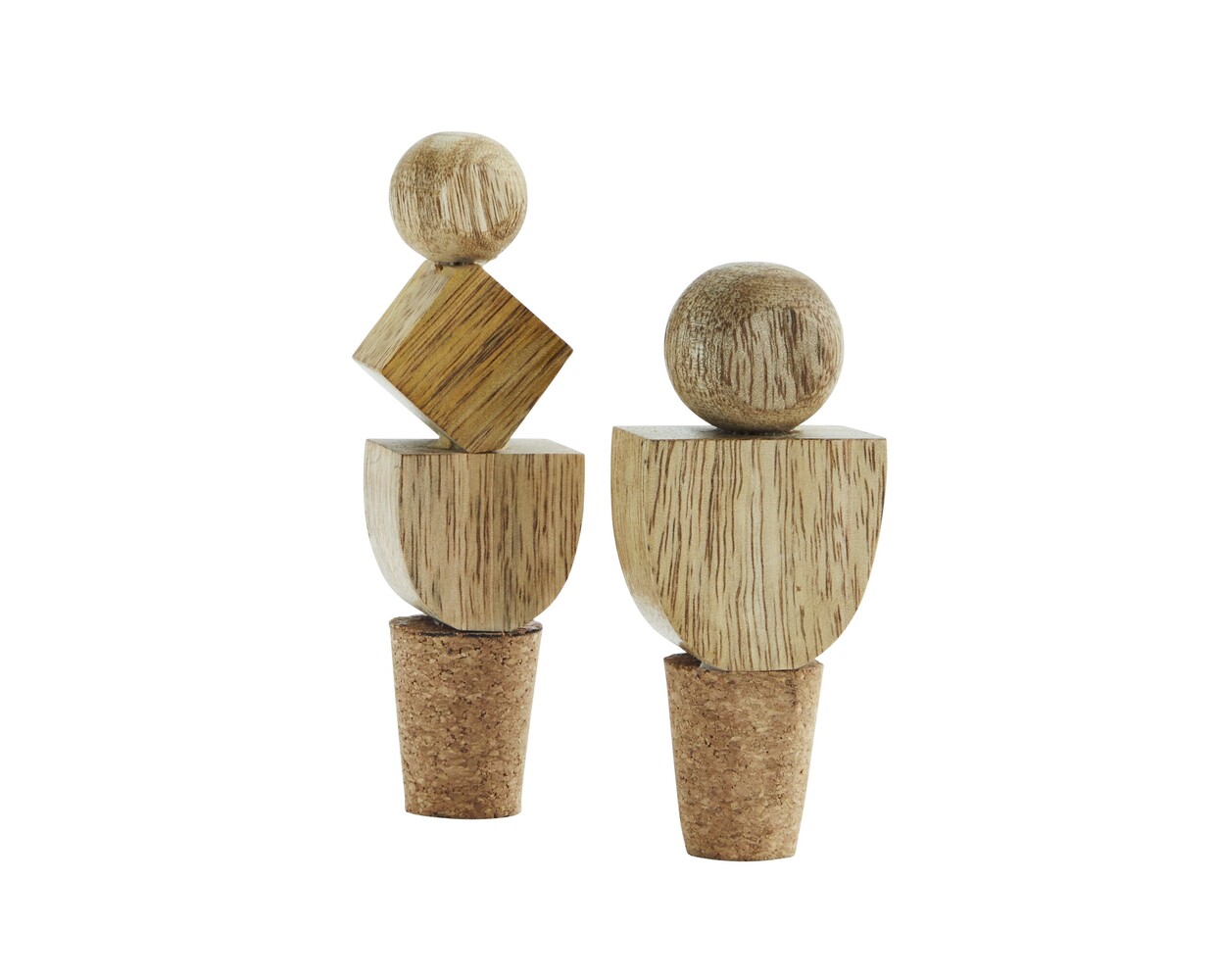 Madam Stoltz Handmade wooden bottle stopper - Natural Madam Stoltz Handmade wooden bottle stopper - Natural