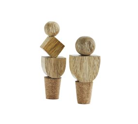 Madam Stoltz Handmade wooden bottle stopper - Natural Madam Stoltz Handmade wooden bottle stopper - Natural