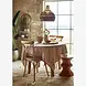 Madam Stoltz Standing iron shelf w/ wood - Brass Madam Stoltz Standing iron shelf w/ wood - Brass