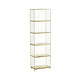 Madam Stoltz Standing iron shelf w/ wood - Brass Madam Stoltz Standing iron shelf w/ wood - Brass
