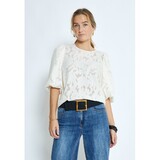 Peppercorn Gyda Half Sleeve Blouse - Whitecap Grey