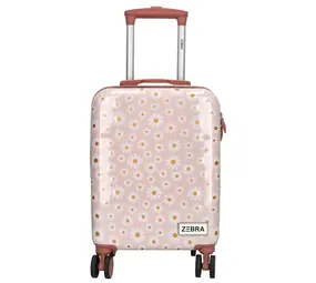 Zebra Kinderkoffer - Licht roze - Bloemetjes Zebra Kinderkoffer - Licht roze - Bloemetjes