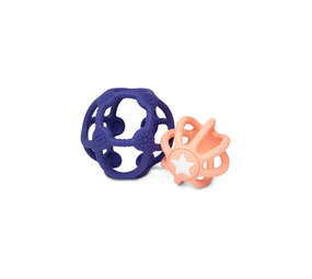 Little L Set van 2 sensorische ballen - Roze en Blauw Little L Set van 2 sensorische ballen - Roze en Blauw
