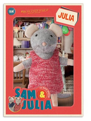 Sam&Julia Knuffel Muis Julia Sam&Julia Knuffel Muis Julia