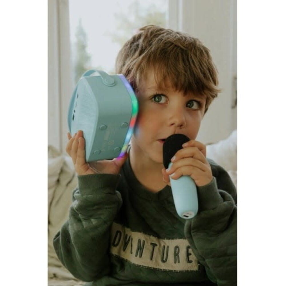 Lalarma Karaokeset Party 2 microfoons - Blauw