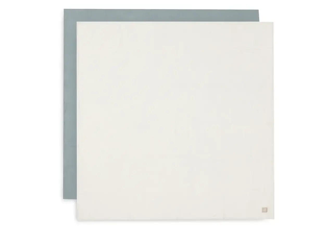 Jollein 2x Hydrofiele Multidoek 115x115cm - Sea Green/Ivory Jollein 2x Hydrofiele Multidoek 115x115cm - Sea Green/Ivory