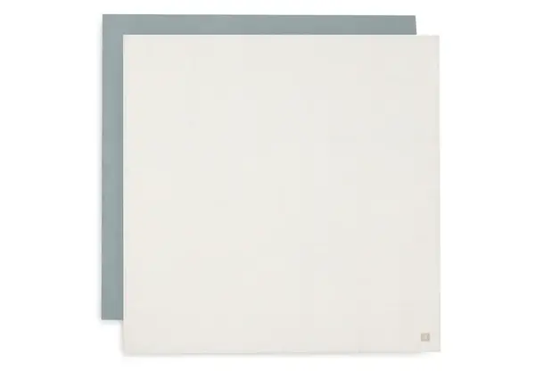 Jollein 2x Hydrofiele Multidoek 115x115cm - Sea Green/Ivory Jollein 2x Hydrofiele Multidoek 115x115cm - Sea Green/Ivory