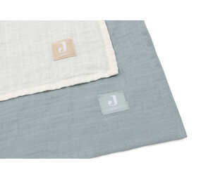 Jollein 2x Hydrofiele Multidoek 115x115cm - Sea Green/Ivory Jollein 2x Hydrofiele Multidoek 115x115cm - Sea Green/Ivory