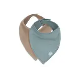 Jollein Slab Bandana Hydrofiel - Sea Green/Biscuit - 2 Stuks