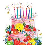 Ppd Servetten Cake & Fruits 33x33 Ppd Servetten Cake & Fruits 33x33