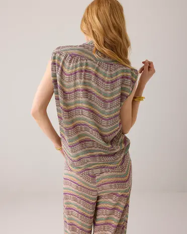 Summum Woman Top multicolour sparkly wave  Summum Woman Top multicolour sparkly wave